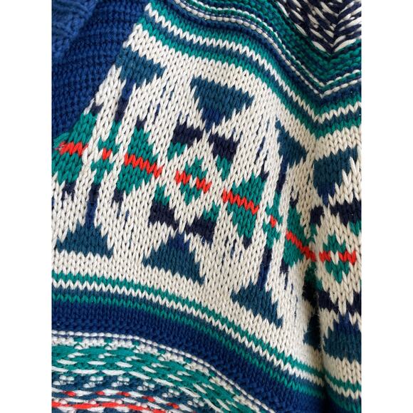 Salt Valley Shawl Collar Cardigan Southwestern print M - Picture 6 of 10